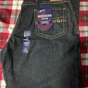 LAPCO FR Men's Relaxed Fit Flame-Resistant Work Jeans - Dark Blue